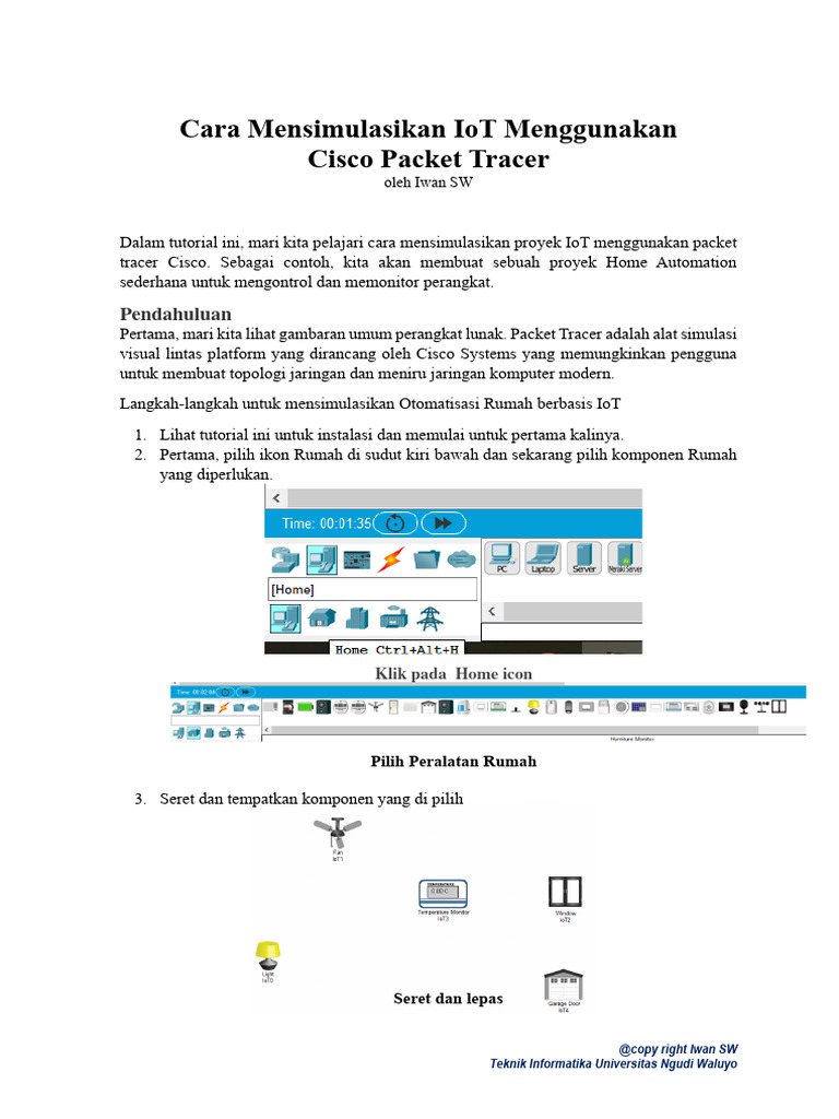 Cara Mensimulasikan Iot Menggunakan Cisco Packet Tracer Pdf