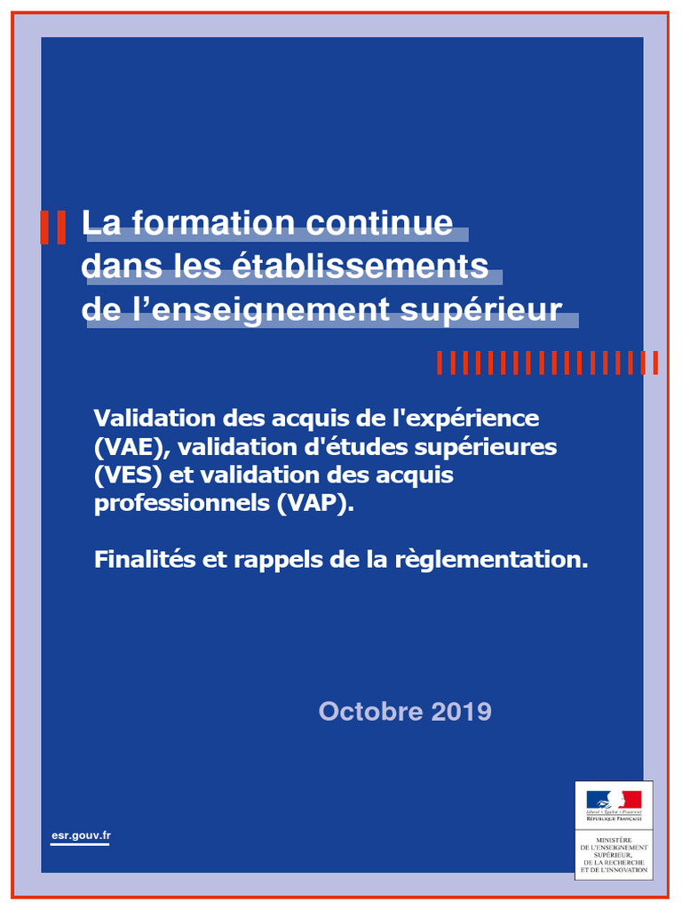 Différences entre VAE, VES et VAP | PDF