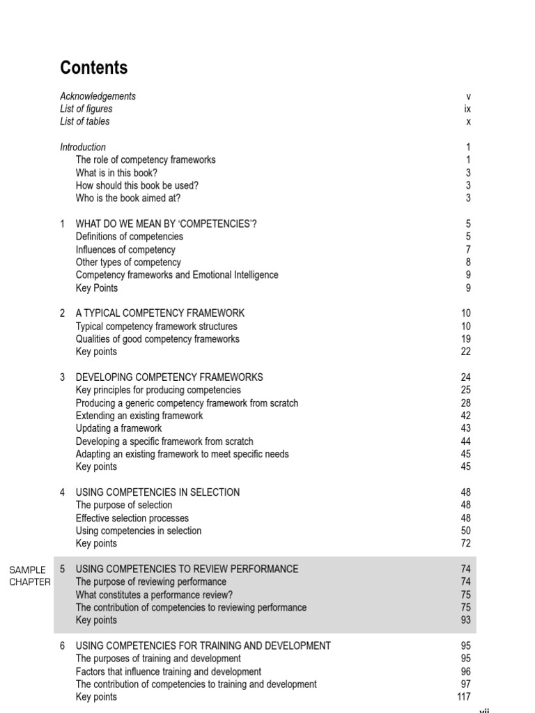 A Practical Guide To Competencies Sample Chapter | Download Free PDF ...