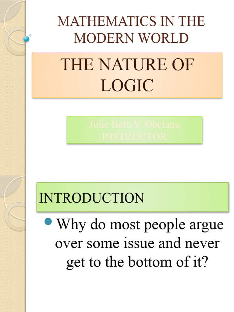 Logic and Propositions in Mathematics | PDF | Logic | Theorem