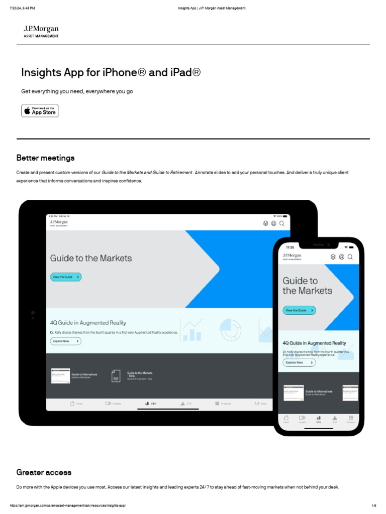 Insights App - J.P. Morgan Asset Management | PDF | Jp Morgan Chase ...