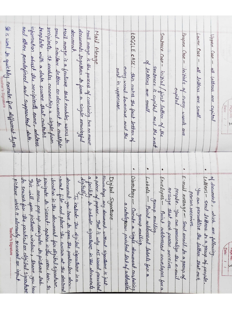 Ms Word Notes