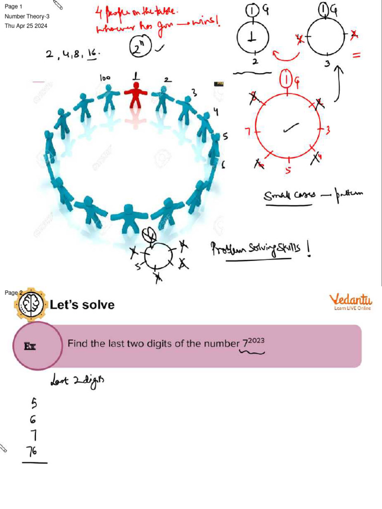Number Theory - 3 Class Notes | PDF | Business | Technology & Engineering