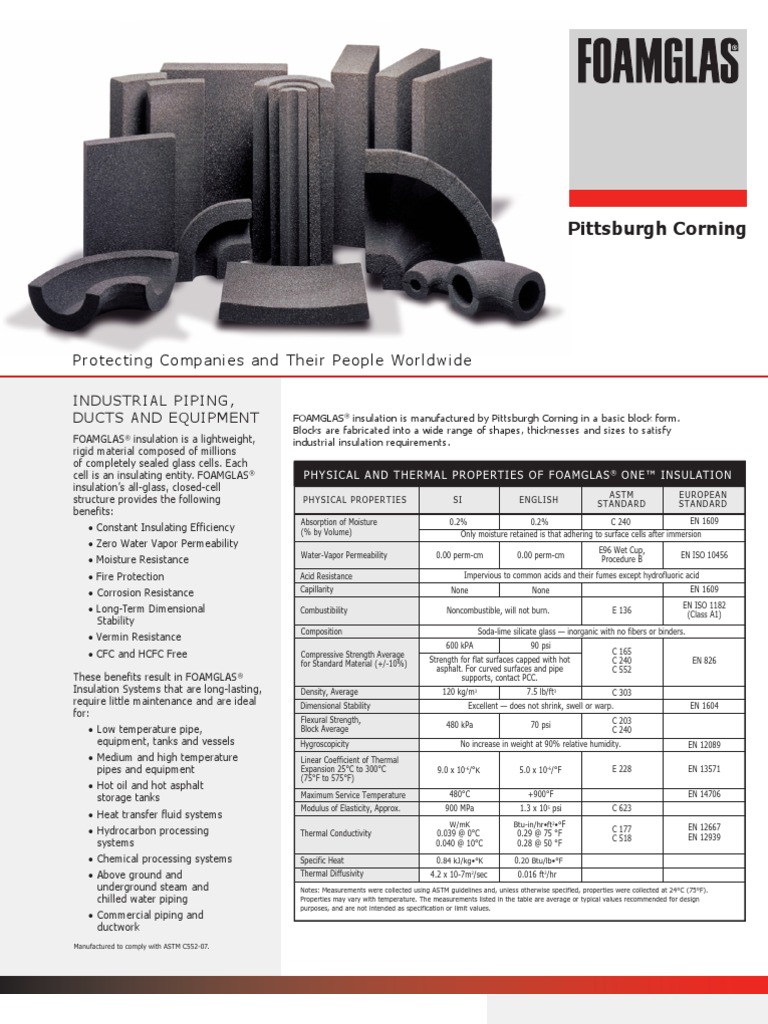 Cellular Glass PDF Thermal Insulation Corrosion