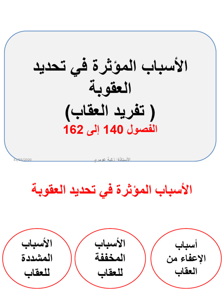 الحصة التاسعة تفريد العقاب - 2 | PDF