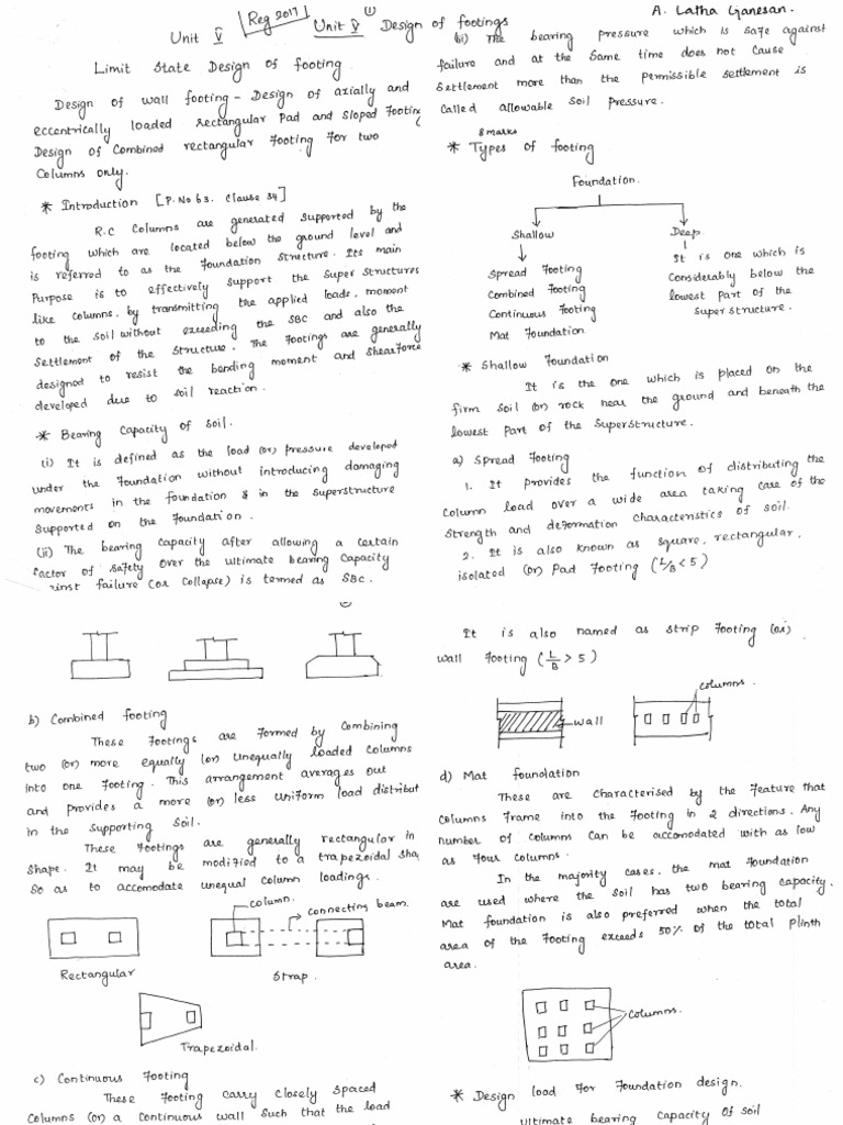 Civil Unit 5 | PDF