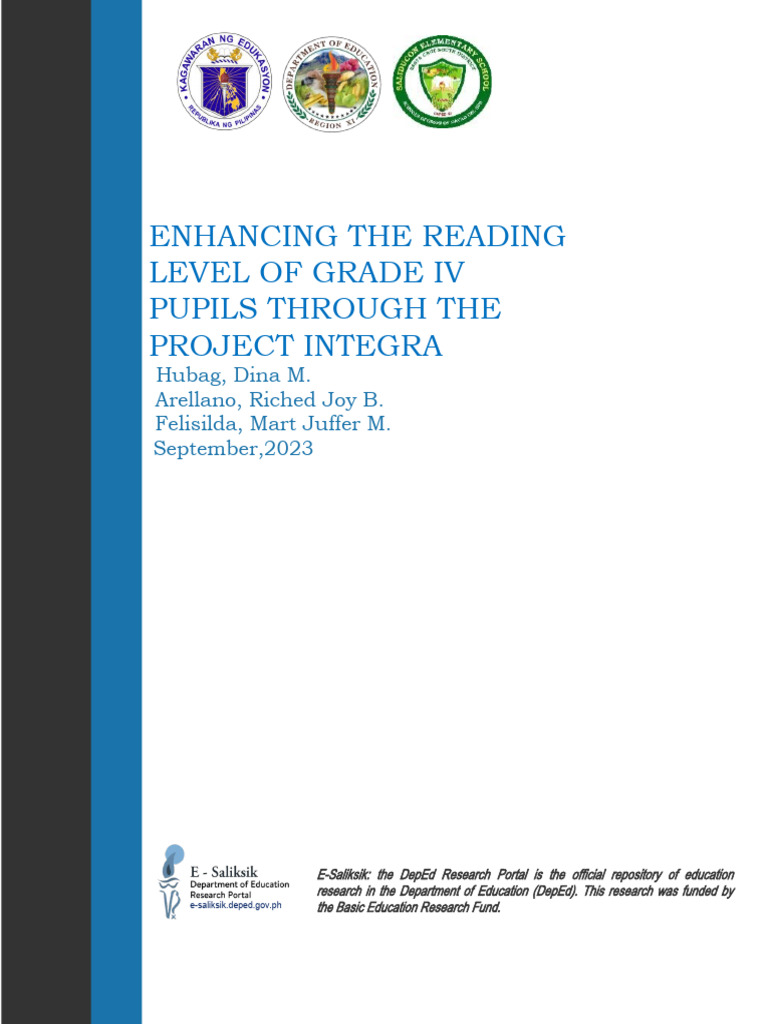 Enhancing The Reading Hoy | PDF | Literacy | Learning