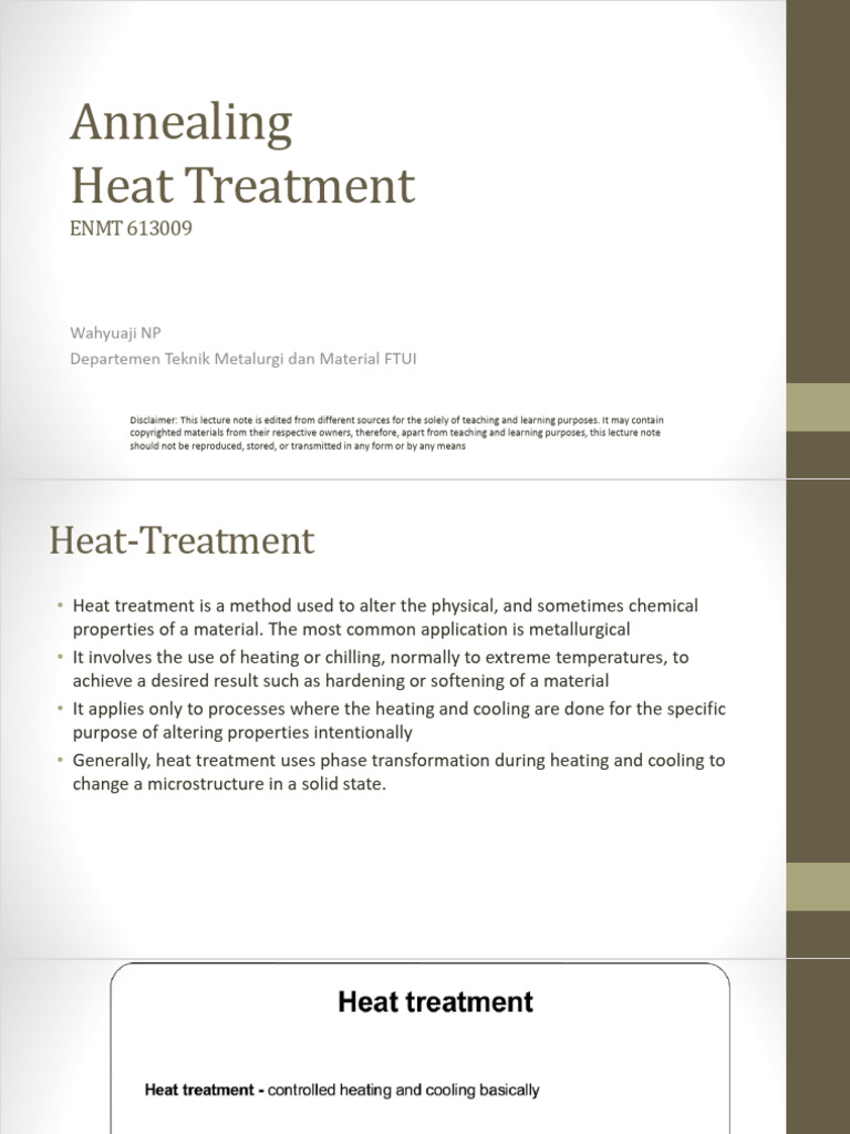 Annealing Heat Treatment WNP 2021 | PDF | Heat Treating | Steel