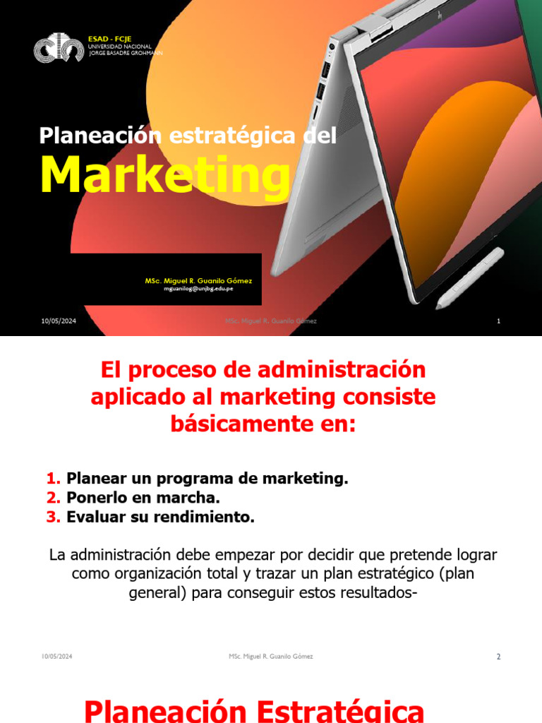 Sesión 04, Planeación Estratégica Del Marketing | PDF | Marketing ...