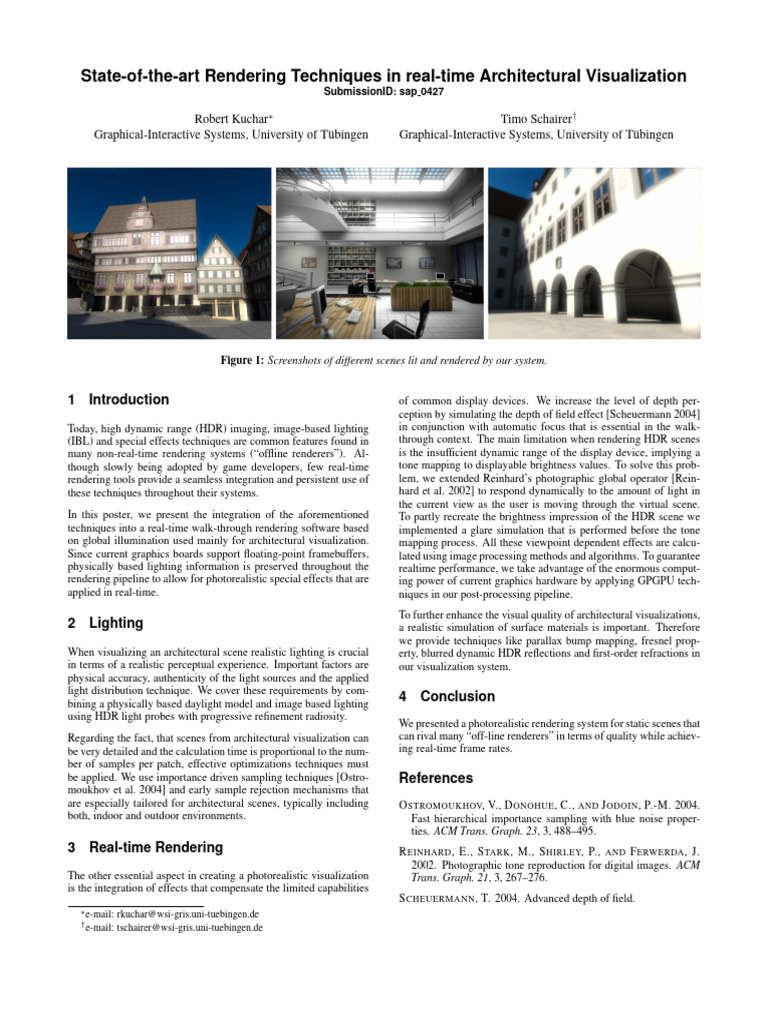 State-Of-The-Art Rendering Techniques in Real-Time | PDF | Rendering ...