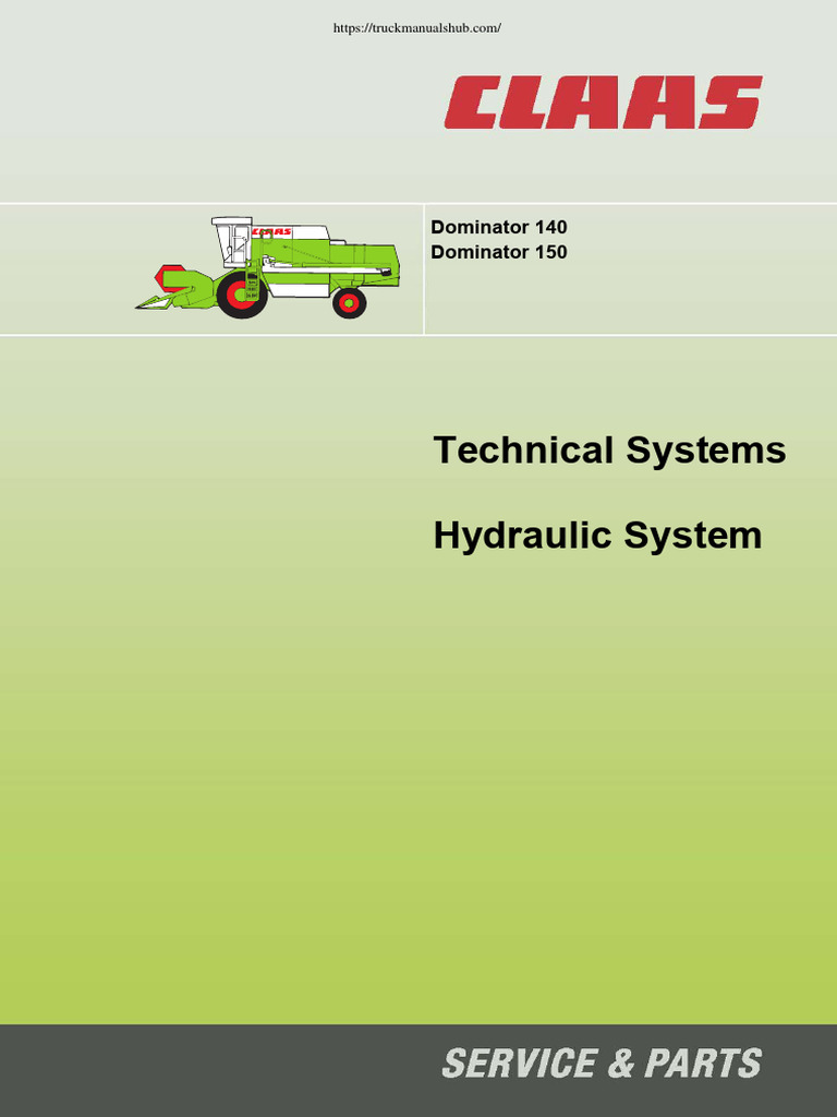 Dominator 140-150 Hydraulic System Guide | PDF | Valve | Pump