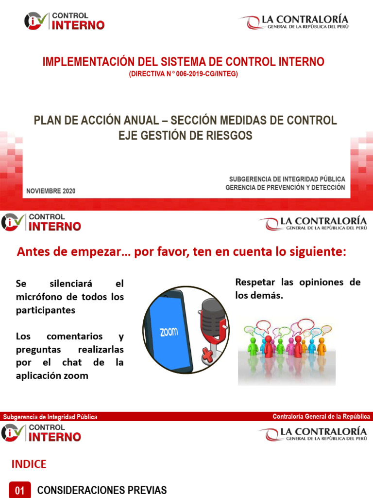 Implementación del Sistema de Control Interno | PDF | Evaluación | Riesgo