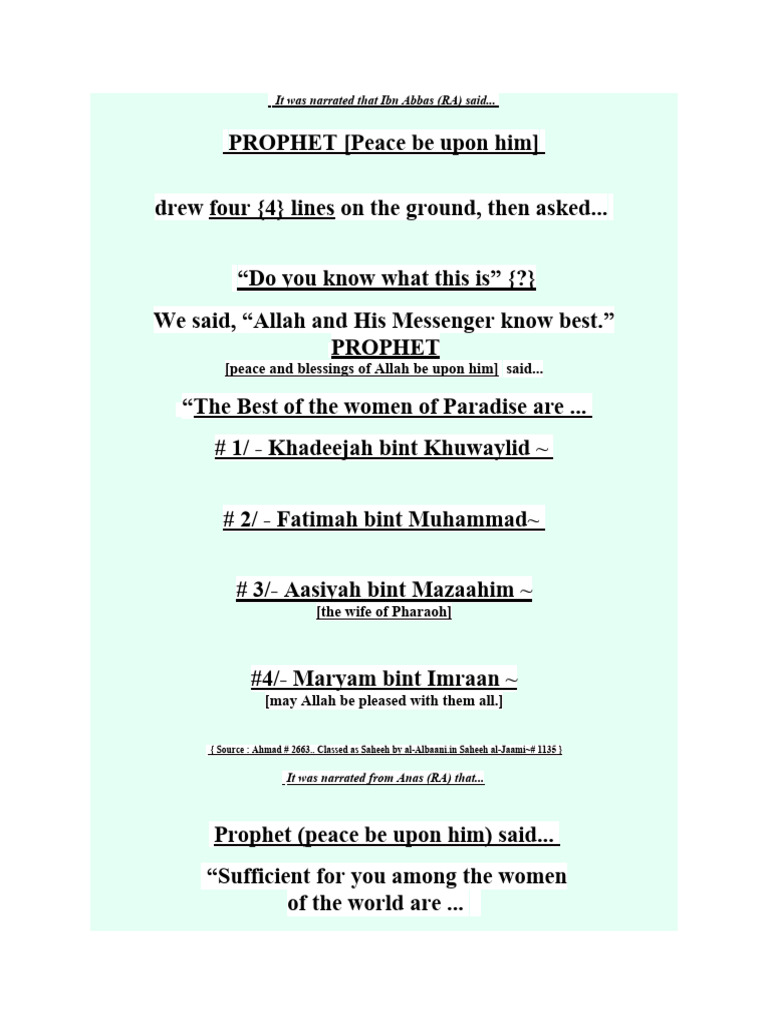 It Was Narrated That Ibn Abbas | PDF | Moses In Islam | Religious ...