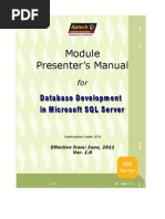 373 - Module PM - DB Dev MS SQL Server - v1.0