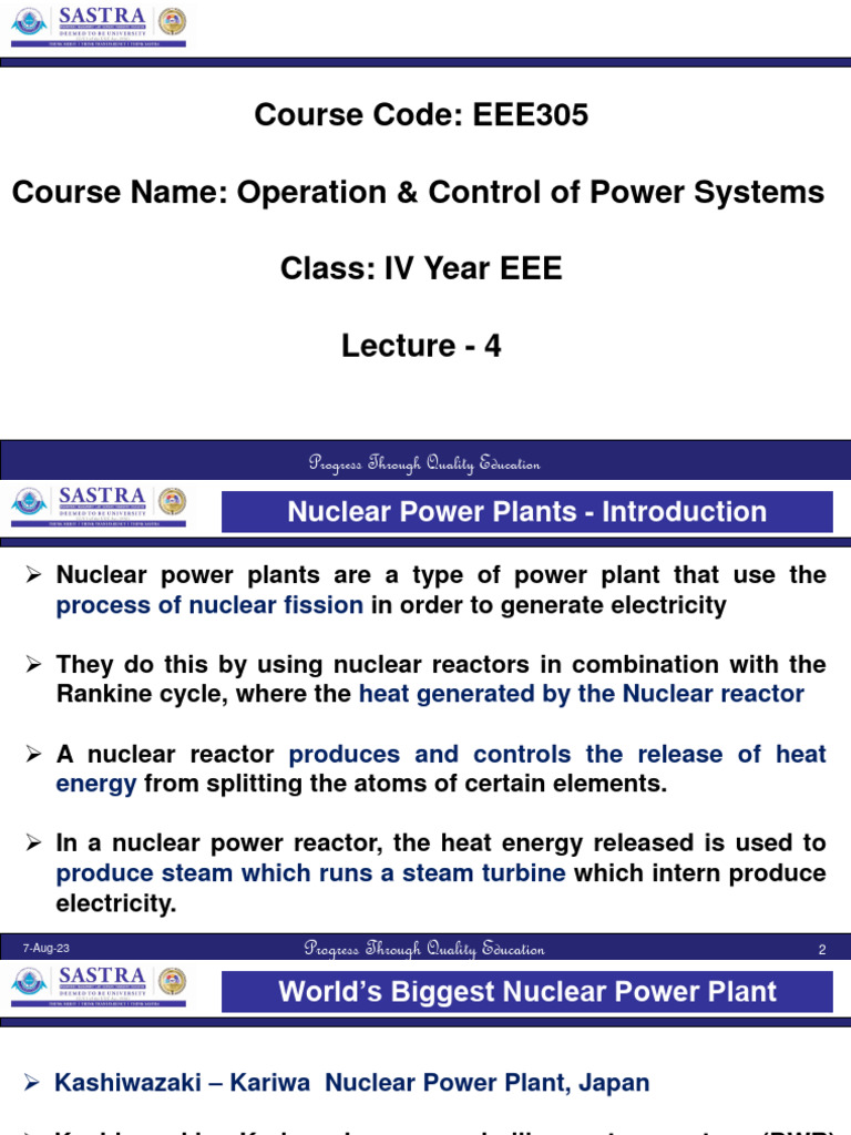 Nuclear Power Systems Overview | PDF | Nuclear Reactor | Nuclear Fission
