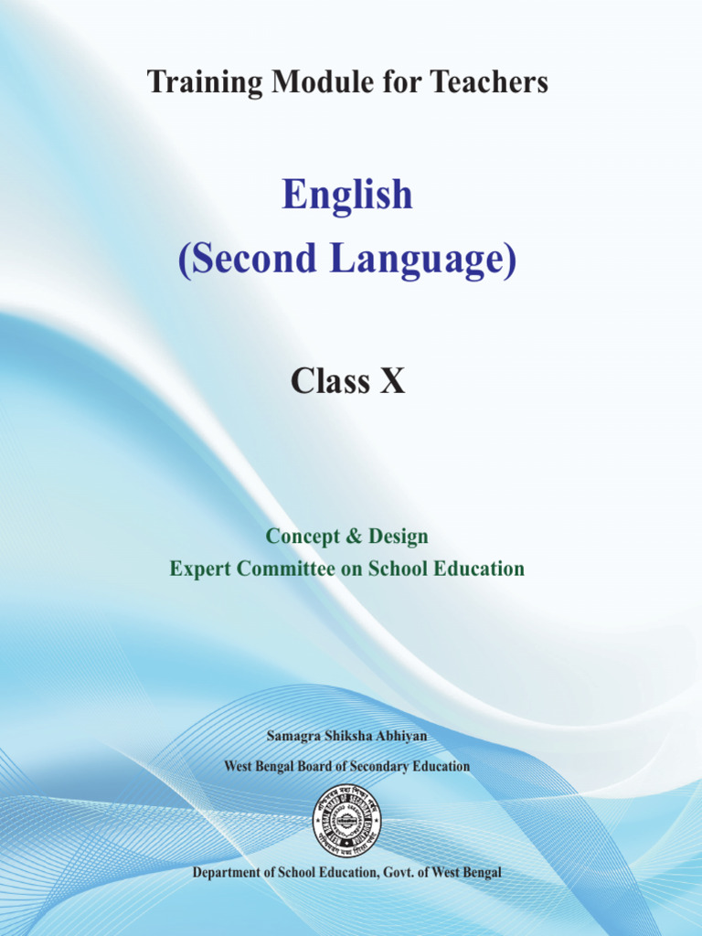 Training Module for Class X English Teachers | PDF | English As A ...