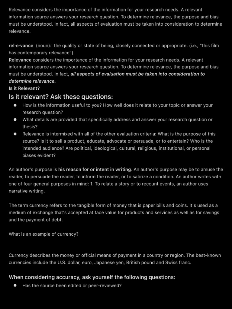Understanding Relevance in Research | PDF | Evaluation | Information