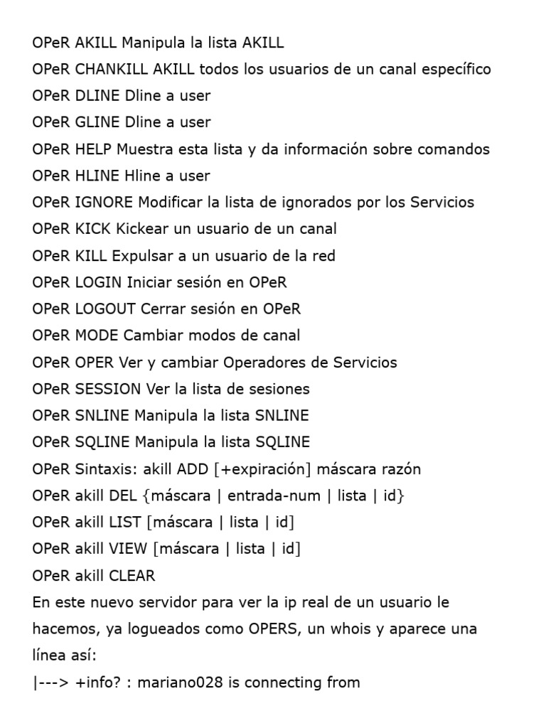 OPeR AKILL Manipula La Lista AKILL | PDF | sistema de nombres de ...