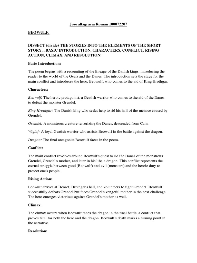 Beowulf Anglo 2 Pdf Beowulf English Folklore