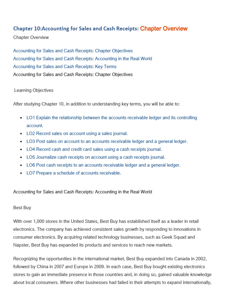 Accounting for Sales and Receipts | PDF | Debits And Credits | Receipt