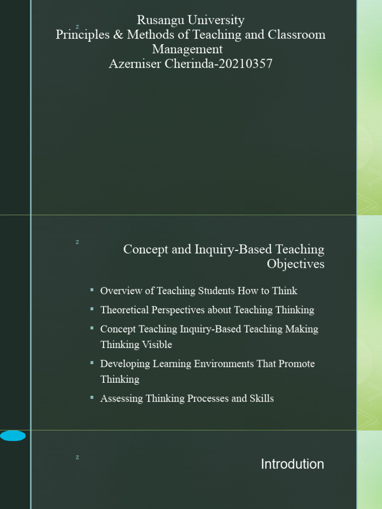 Concept And Inquiry Based Teaching Pdf Thought Reason