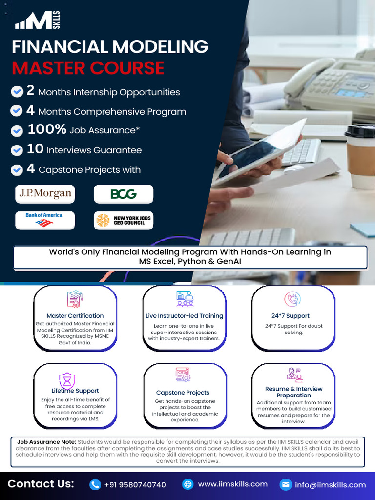 Financial Modeling Course Brochure | PDF | Valuation (Finance) | Revenue