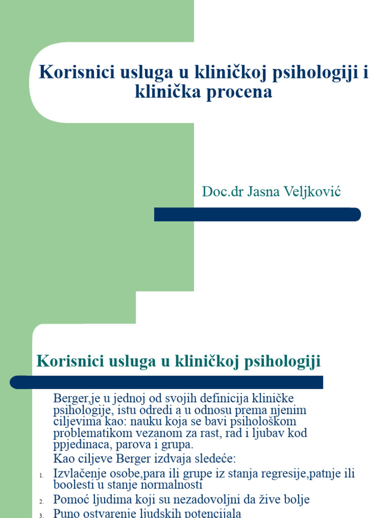 5 Korisnici Usluga | PDF