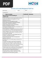 Hospital Linen and Laundry Checklist | PDF | Personal Protective ...