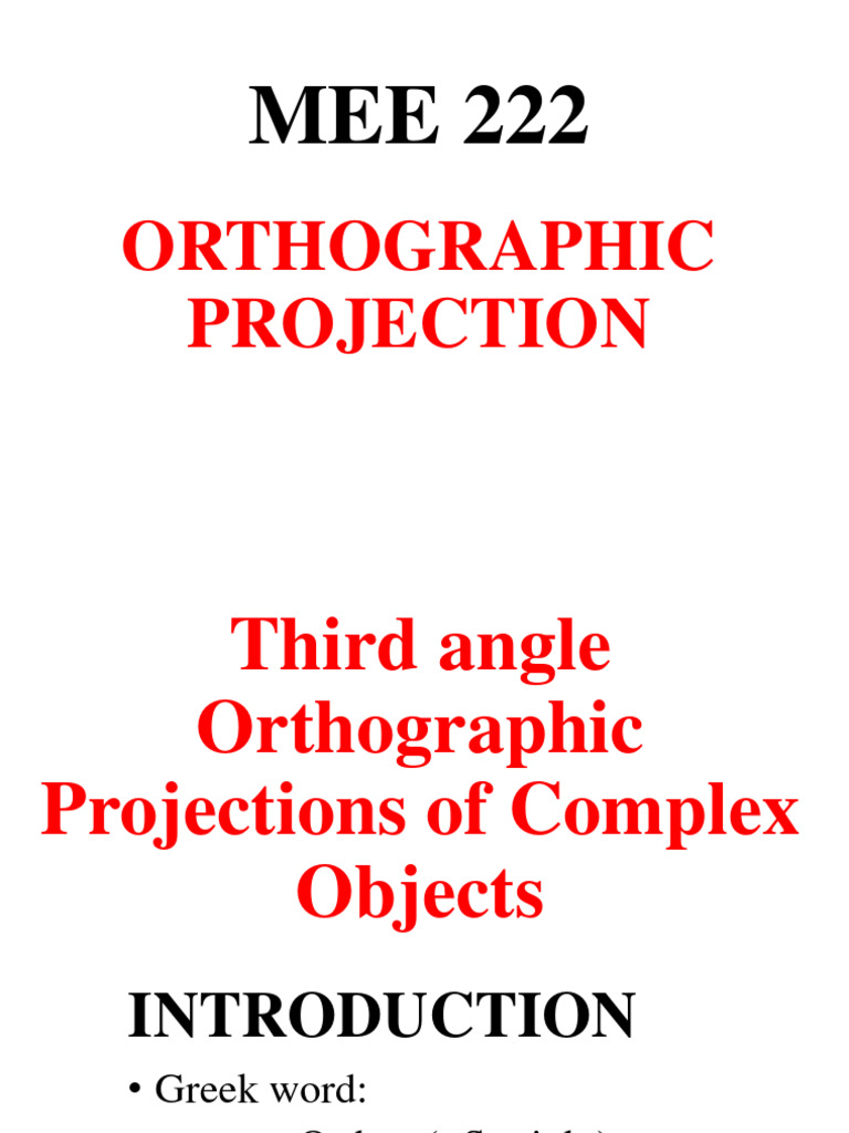 Mee 222 - Orthographic Drawing Iii-5 | PDF