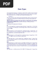 Datatypes Operators Control Statements