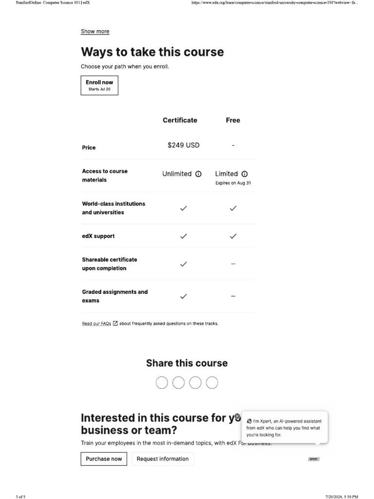Comp Sci Edx-3-5 | PDF