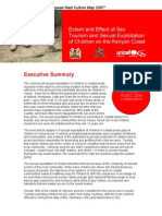Executive Summary - The Extent and Effect of Sex Tourism and Sexual Exploitation of Children On The Kenyan Coast 2007