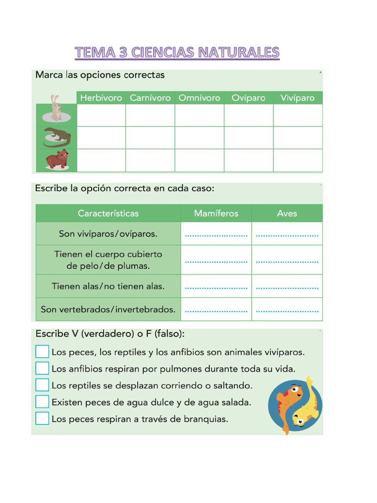 Tema 3 Naturales Abril 2022 | PDF