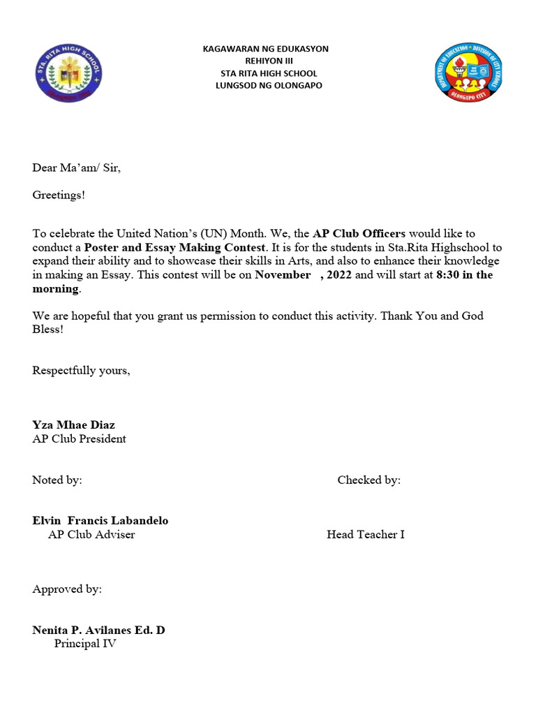 AP Club Activity Permission Requests | PDF | Sports & Recreation | Wellness
