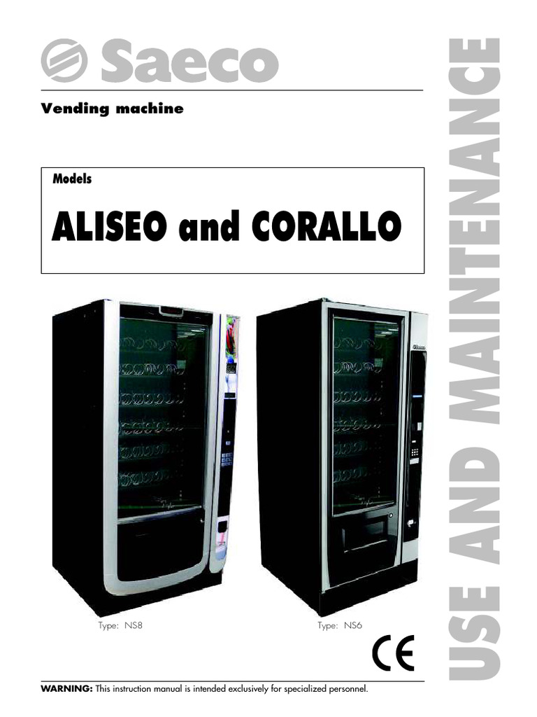 Saeco Aliseo & Corallo Manual | PDF | Vending Machine