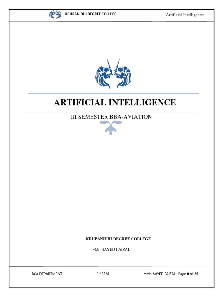 AI Course Notes for BBA Students | PDF | Artificial Intelligence ...