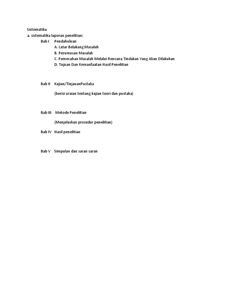 Sistematika Penulisan Penelitian Sejarah