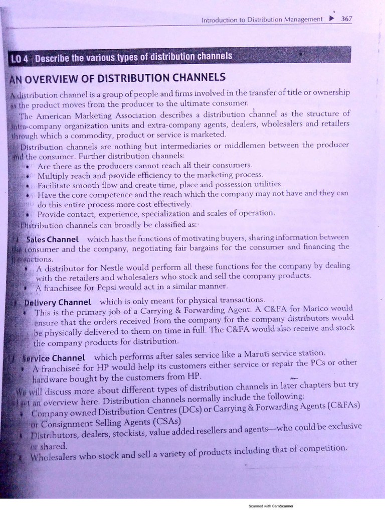 Distribution Channel MM | PDF