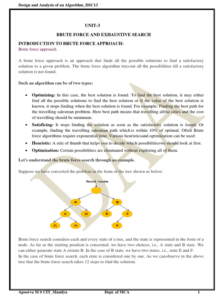 BCA_DAA_03 | PDF | Algorithms And Data Structures | Theoretical ...