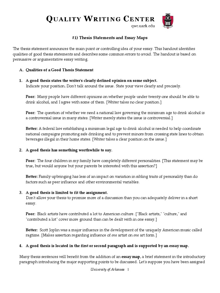 Introduction with thesis statement example image