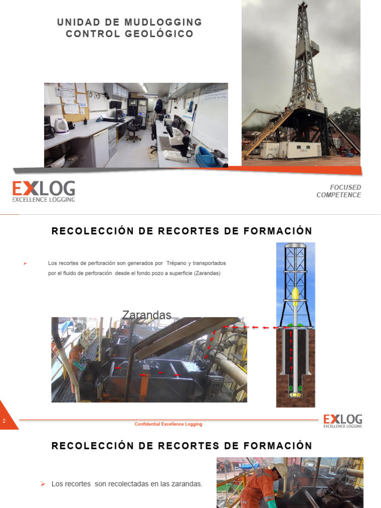 Presentación Mudlogging - Exlog - Ast-X1 | PDF | Naturaleza | Materiales