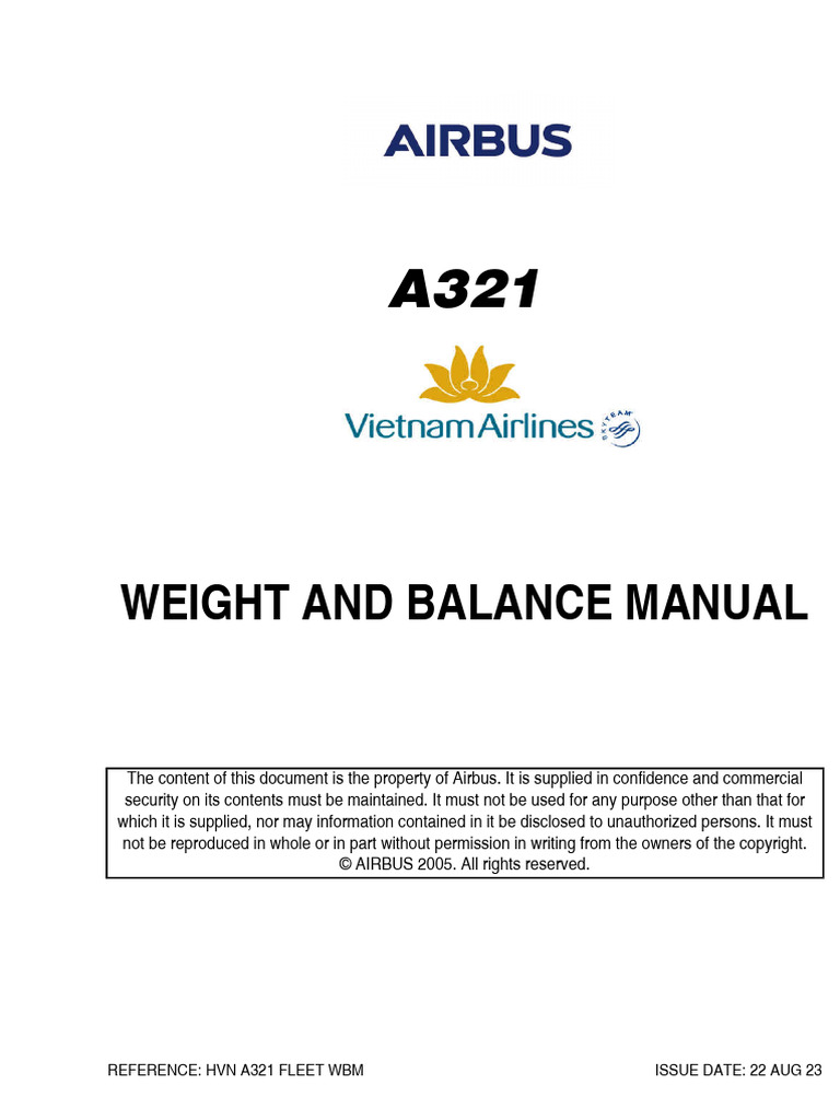 A321 WBM | PDF | Aerospace | Transport