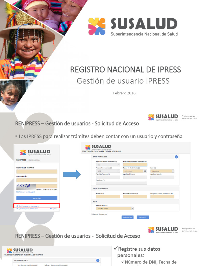 Cómo Crear Mi Usuario Ipress en El Renipress | PDF | Contraseña ...