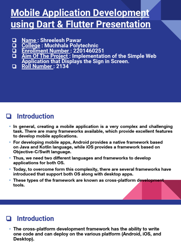 Flutter & Dart for App Developers | PDF | Mobile App | Cross Platform ...