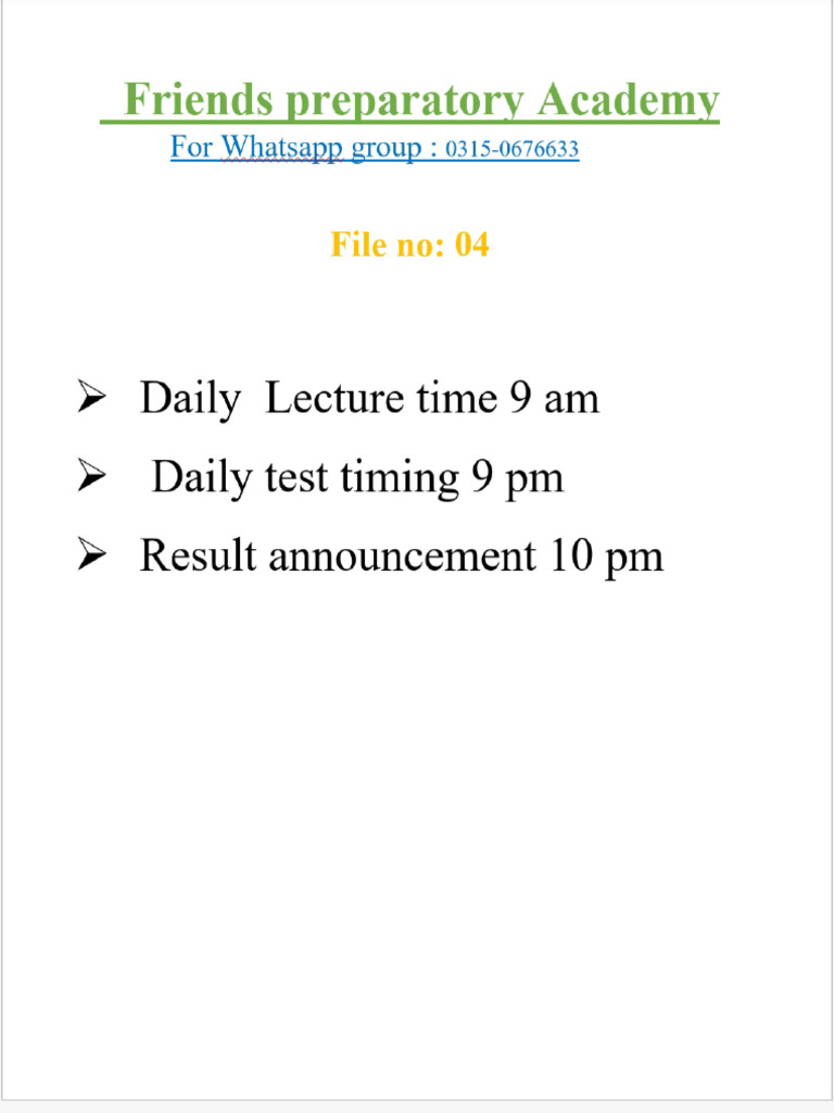 For Test No 4 | PDF