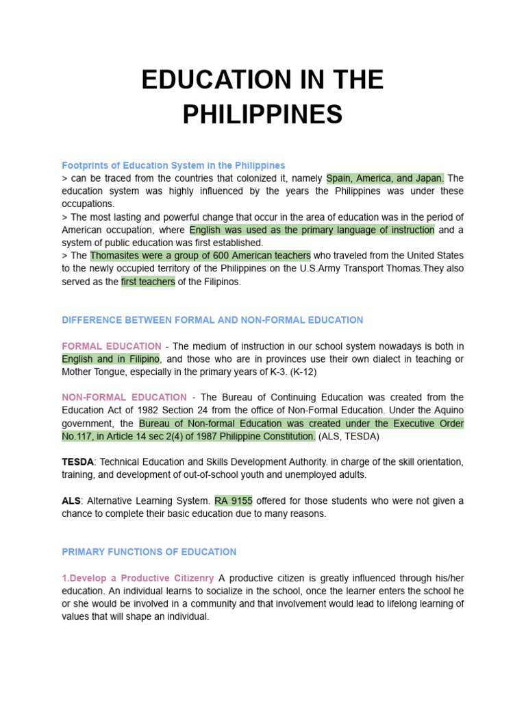 Formal and Non-Formal Education | PDF | Social Stratification | Sociology