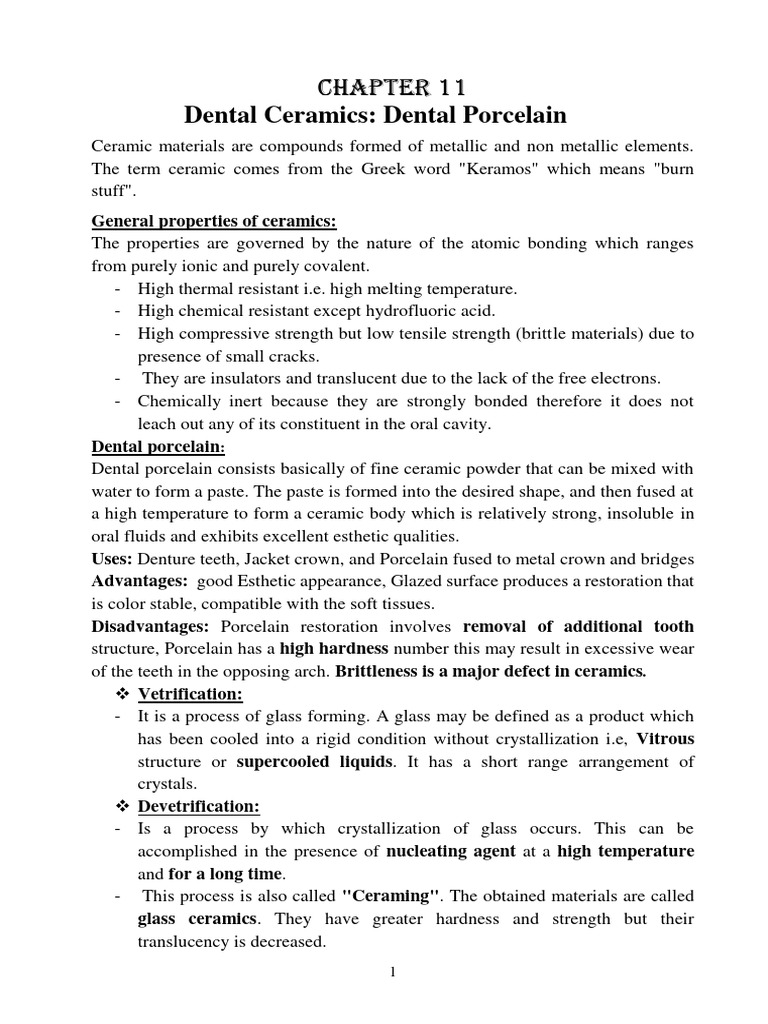 L 9 Dental - Ceramics | PDF | Silicon Dioxide | Glasses