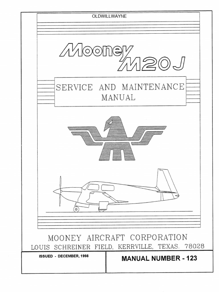 Mooney M20J Service Manual Overview | PDF | Flight Control Surfaces ...