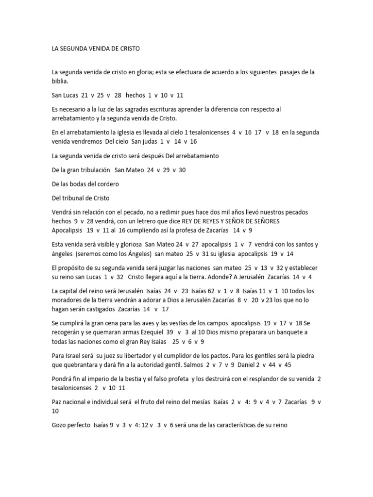 LA SEGUNDA VENIDA DE CRISTO | Descargar gratis PDF | Segundo ...