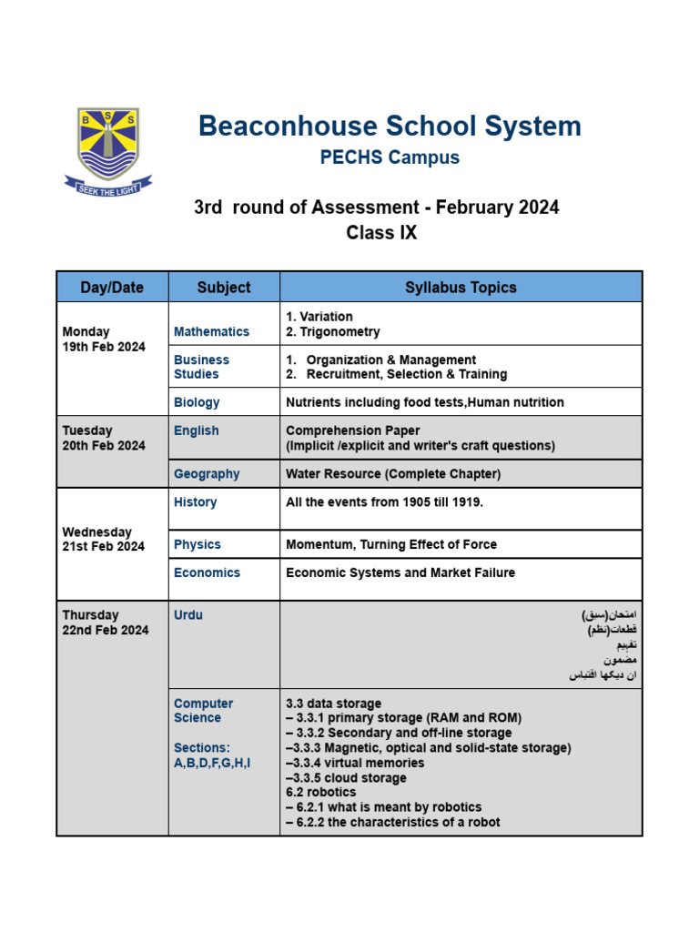 Beaconhouse School System | PDF | Computer Data Storage